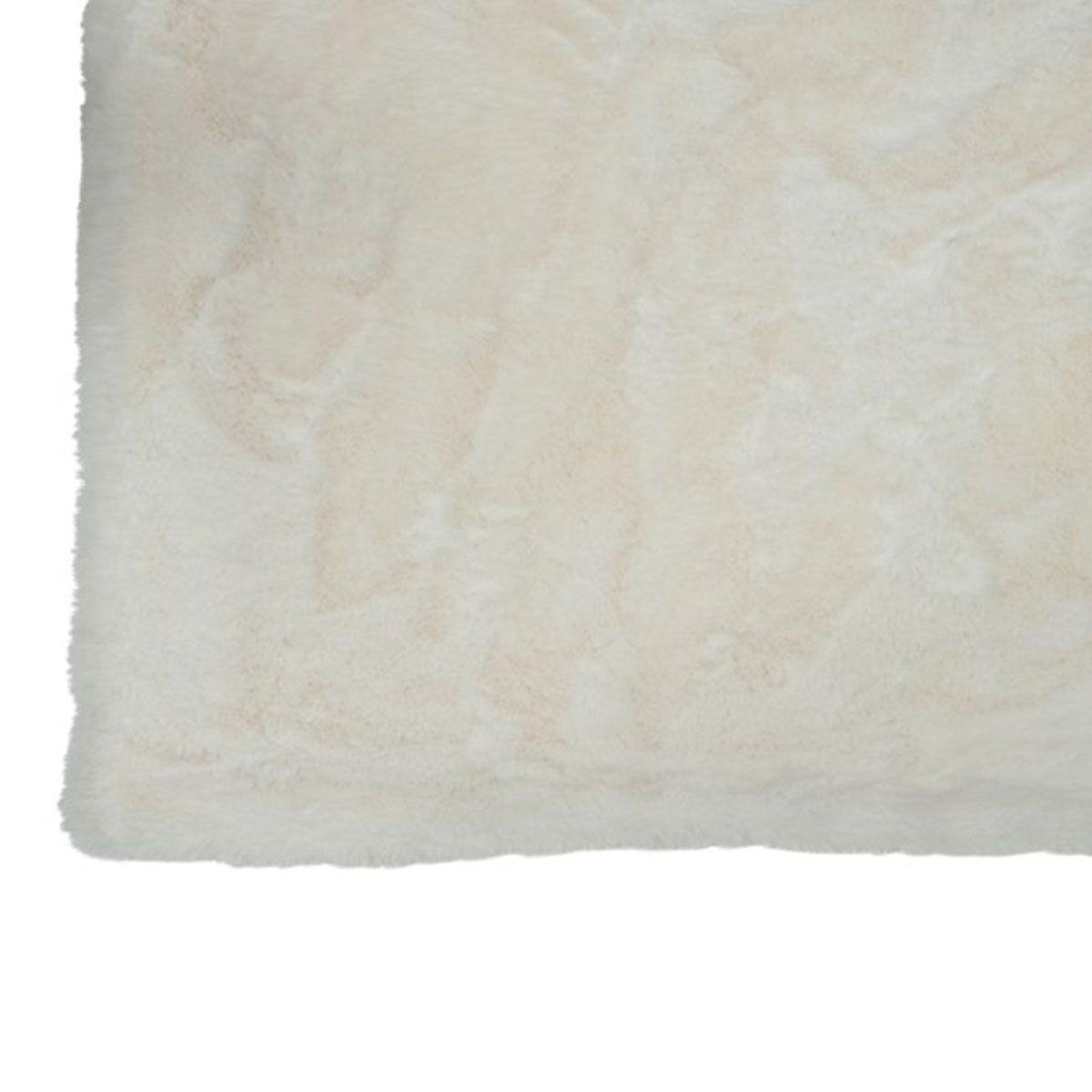 Voir la diapositive 3 : J-LINE Plaid imitation fourrure  cutie  130x180cm blanc