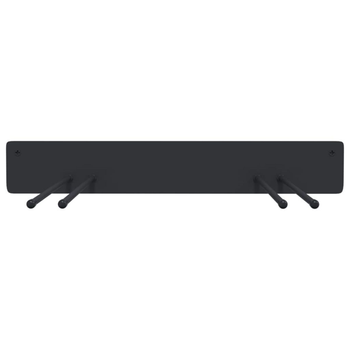 VIDAXL Support mural pour outils de jardin noir acier