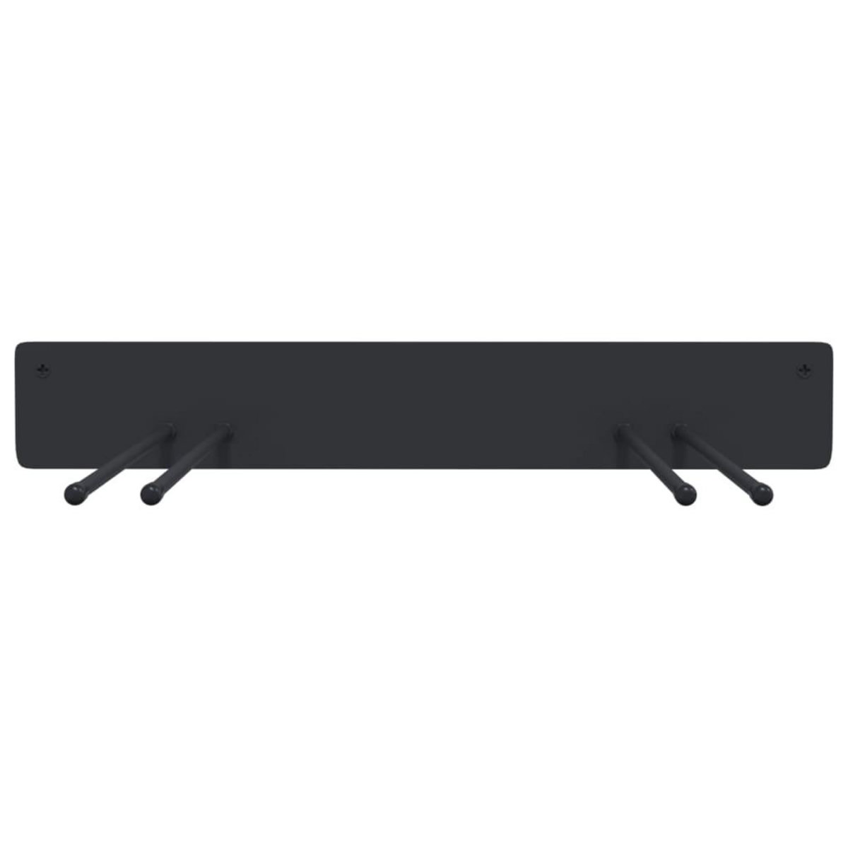 VIDAXL Support mural pour outils de jardin noir acier