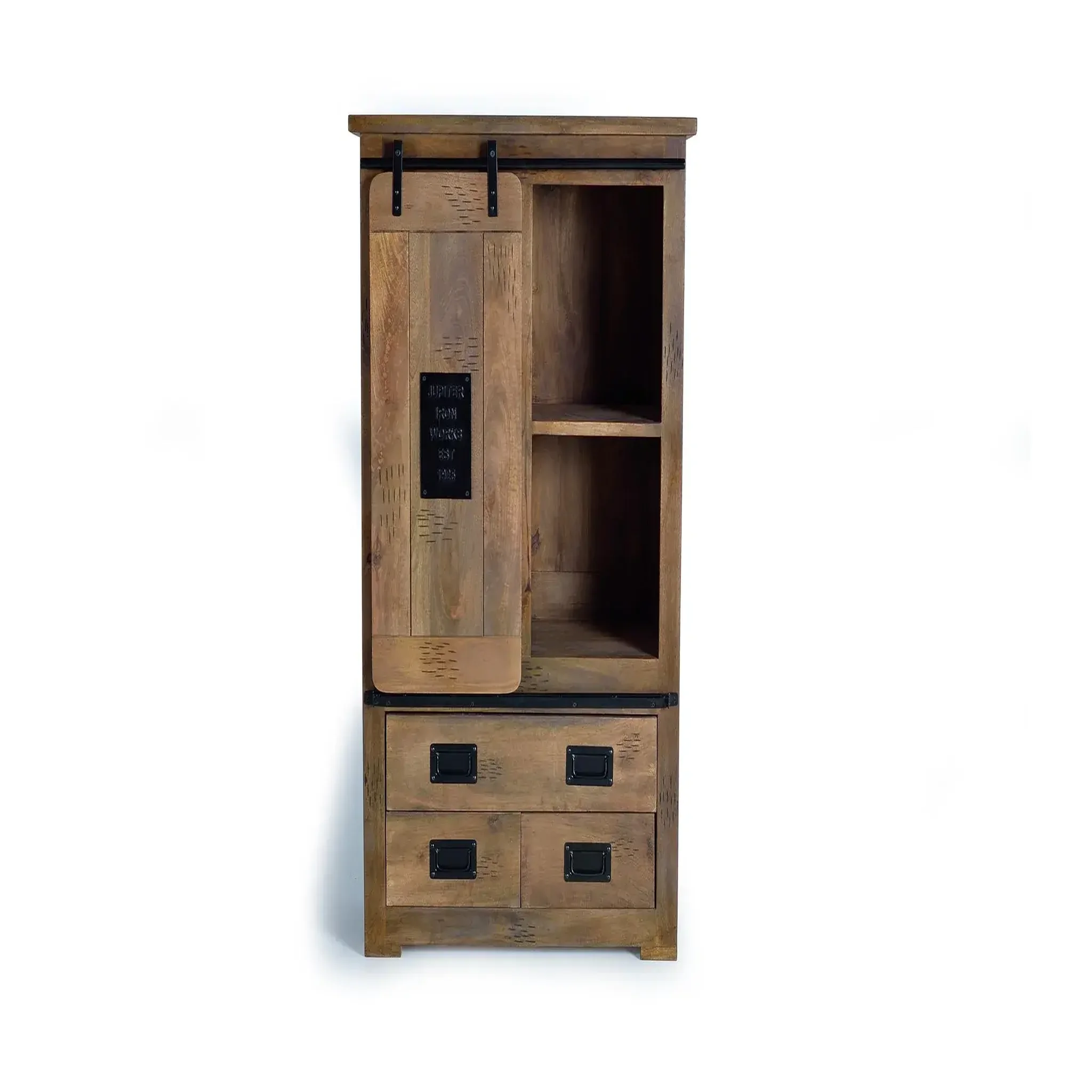 GINER Y COLOMER SL Vaisselier en bois de manguier 90 cm style industriel
