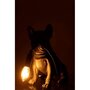 Paris Prix Lampe à Poser Déco  Bulldog  28cm Noir