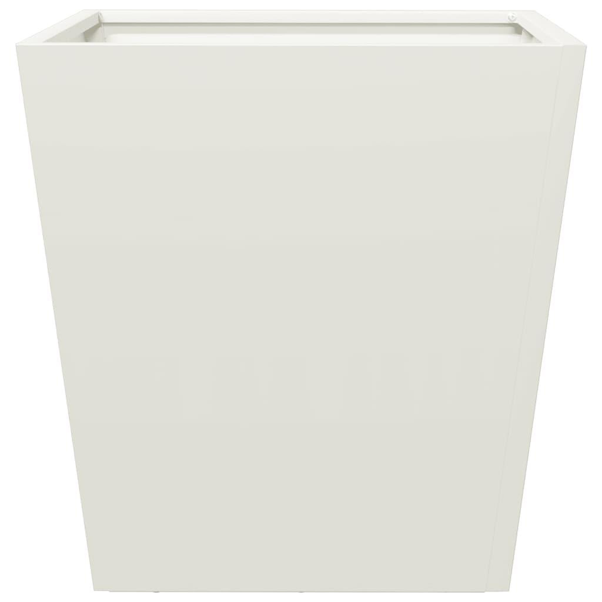 Voir la diapositive 4 : VIDAXL Jardiniere blanc 40x40x40 cm acier