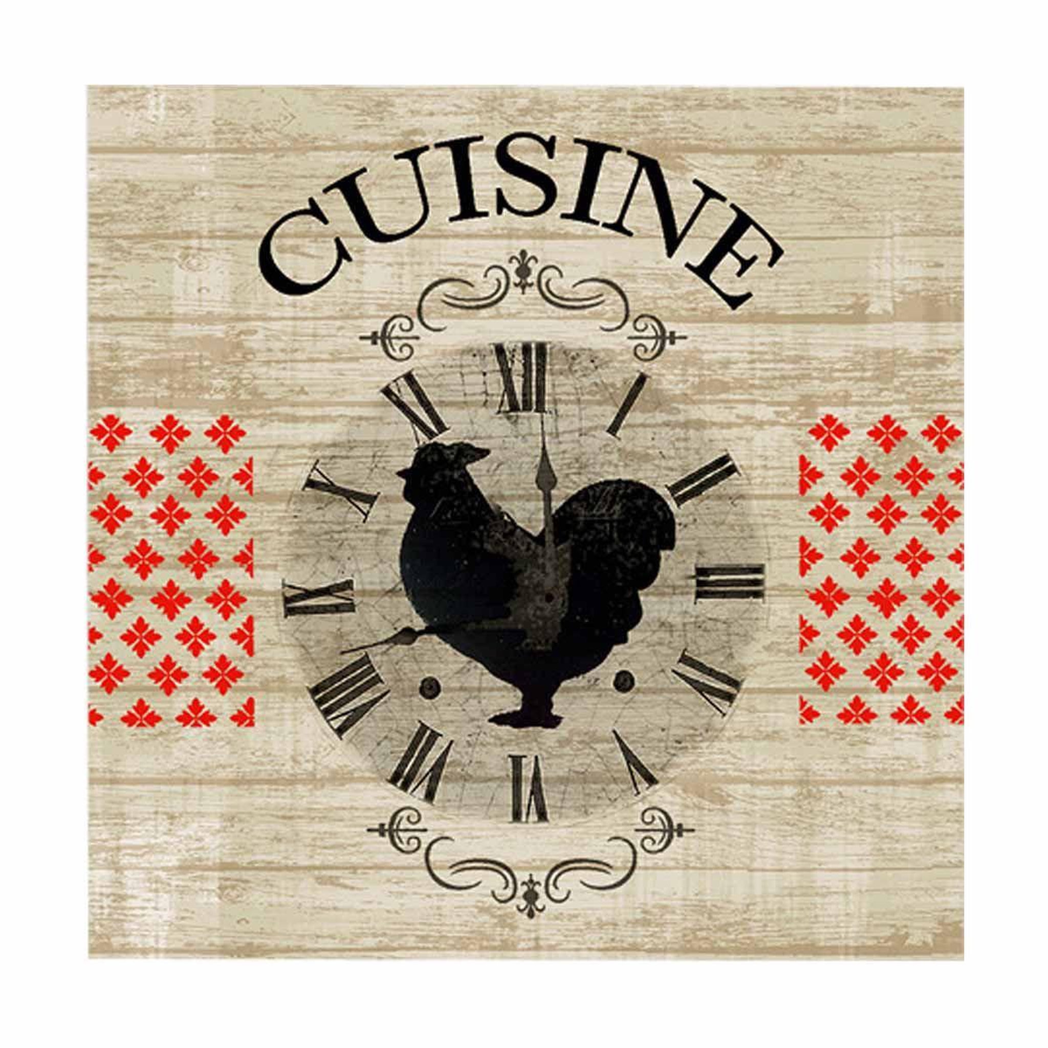 HOMEA Lot de 20 serviettes en papier  cuisine  33x33cm naturel