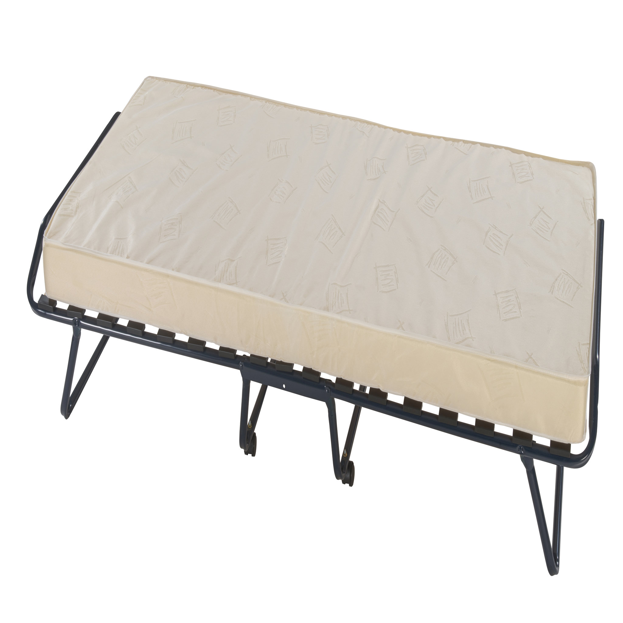Voir la diapositive 7 : SEDAC LIT PLIANT sommier 17 lattes + matelas mousse 90x190 cm FOLDI