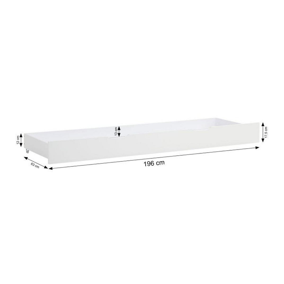 HomeStyle4U Lit blanc superposé avec tiroir 90x200
