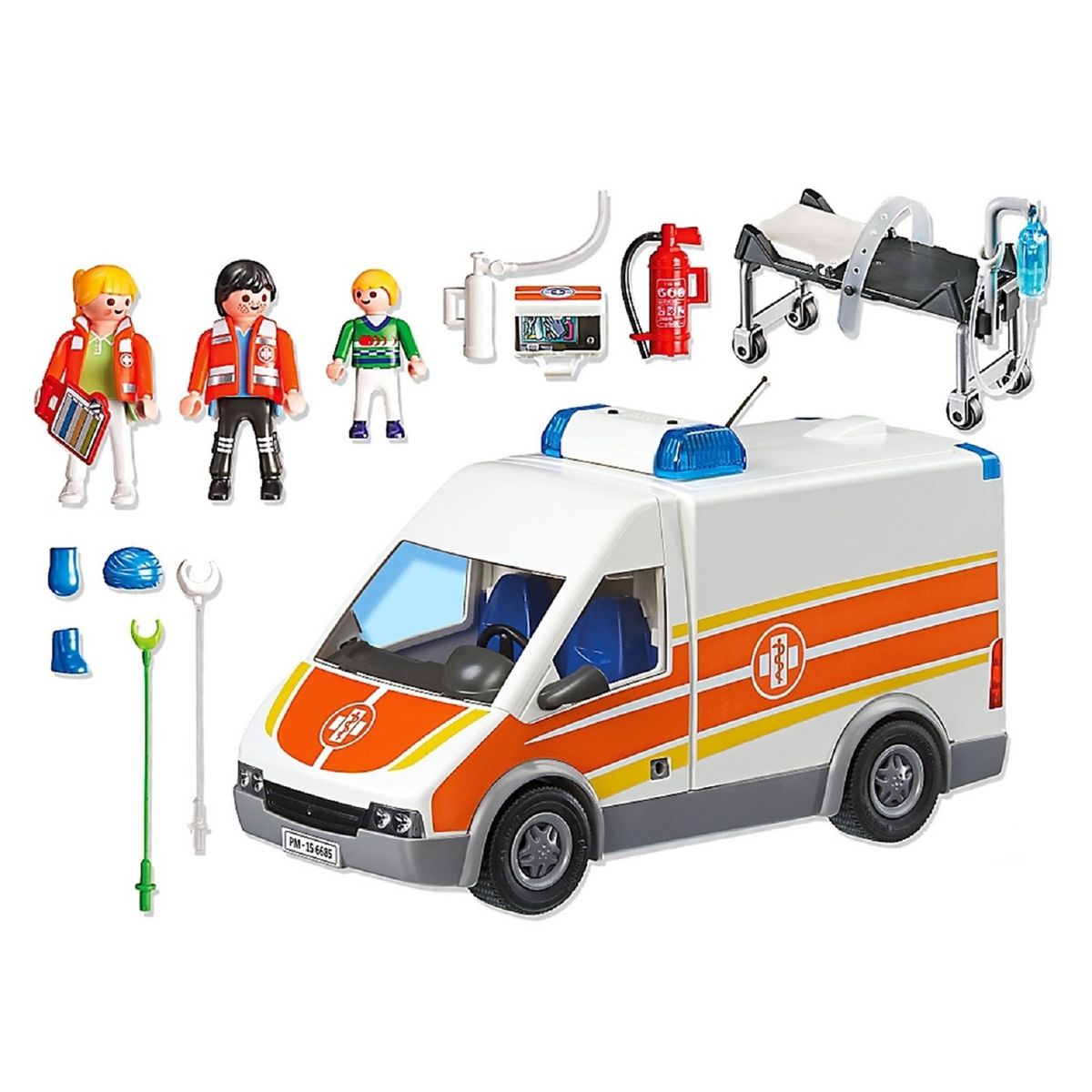 PLAYMOBIL 6685 - City Life - Ambulance avec gyrophare et sirène