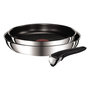 Voir la diapositive 1 : TEFAL Lot de 2 poêles 24/28cm inox + poignée - l9409202