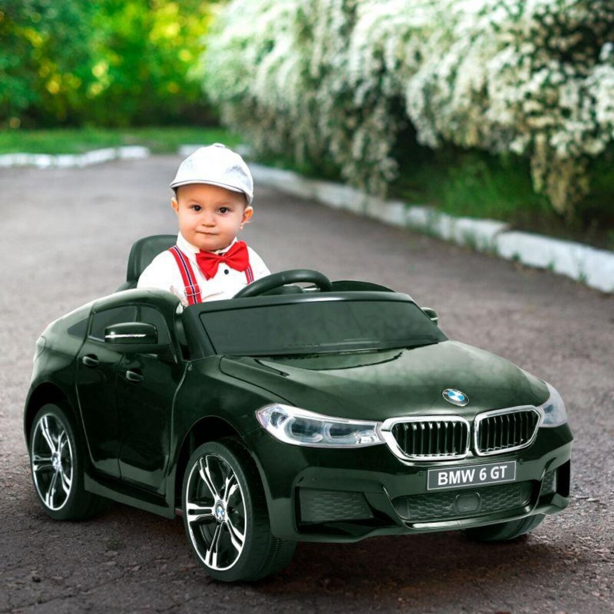 BMW BMW X6 GT Voiture Electrique Enfant (2x25W), 106x64x51 cm - Marche av/ar, Phares, Musique, Ceinture et Télécommande parentale
