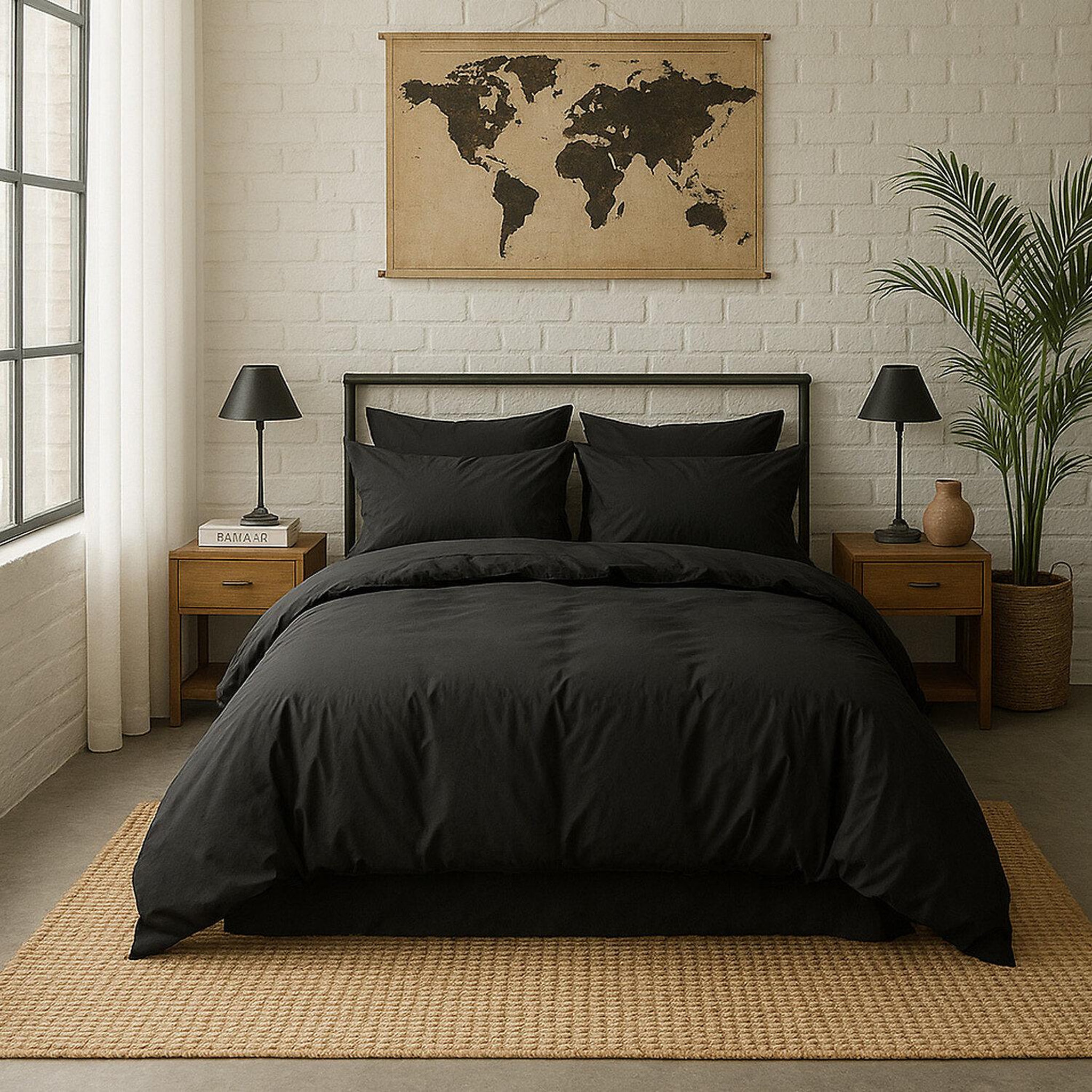Voir la diapositive 3 : BATON ROUGE Drap housse en percale de coton