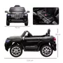 HOMCOM Voiture véhicule électrique enfant 12 V - Télécommande parentale fournie - V. max. 3 Km/h - effets sonores, lumineux - Jeep Grand Cherokee noir