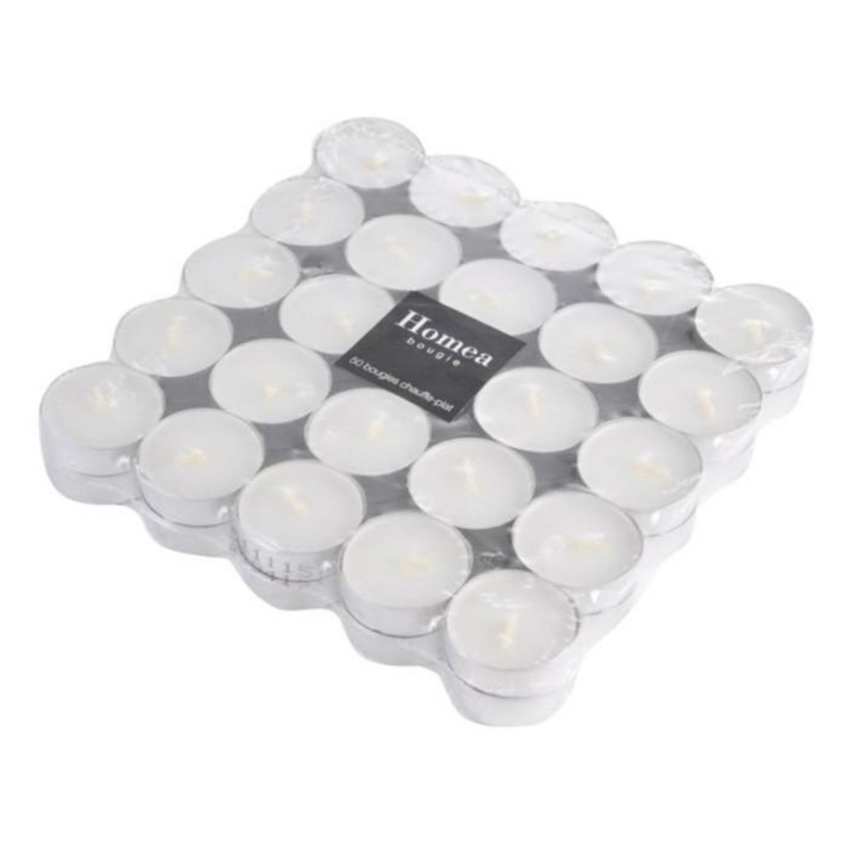 Paris Prix Lot de 50 Bougies Chauffe-Plat  Tentation  3,8cm Blanc