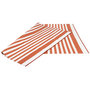 Voir la diapositive 3 : ID MARKET Tapis extérieur RAYURES terracotta 270 x 370 CM
