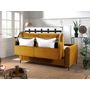 Voir la diapositive 4 : LISA DESIGN Owen - canapé 3 places convertible express couchage quotidien 140 cm matelas 12 cm en velours