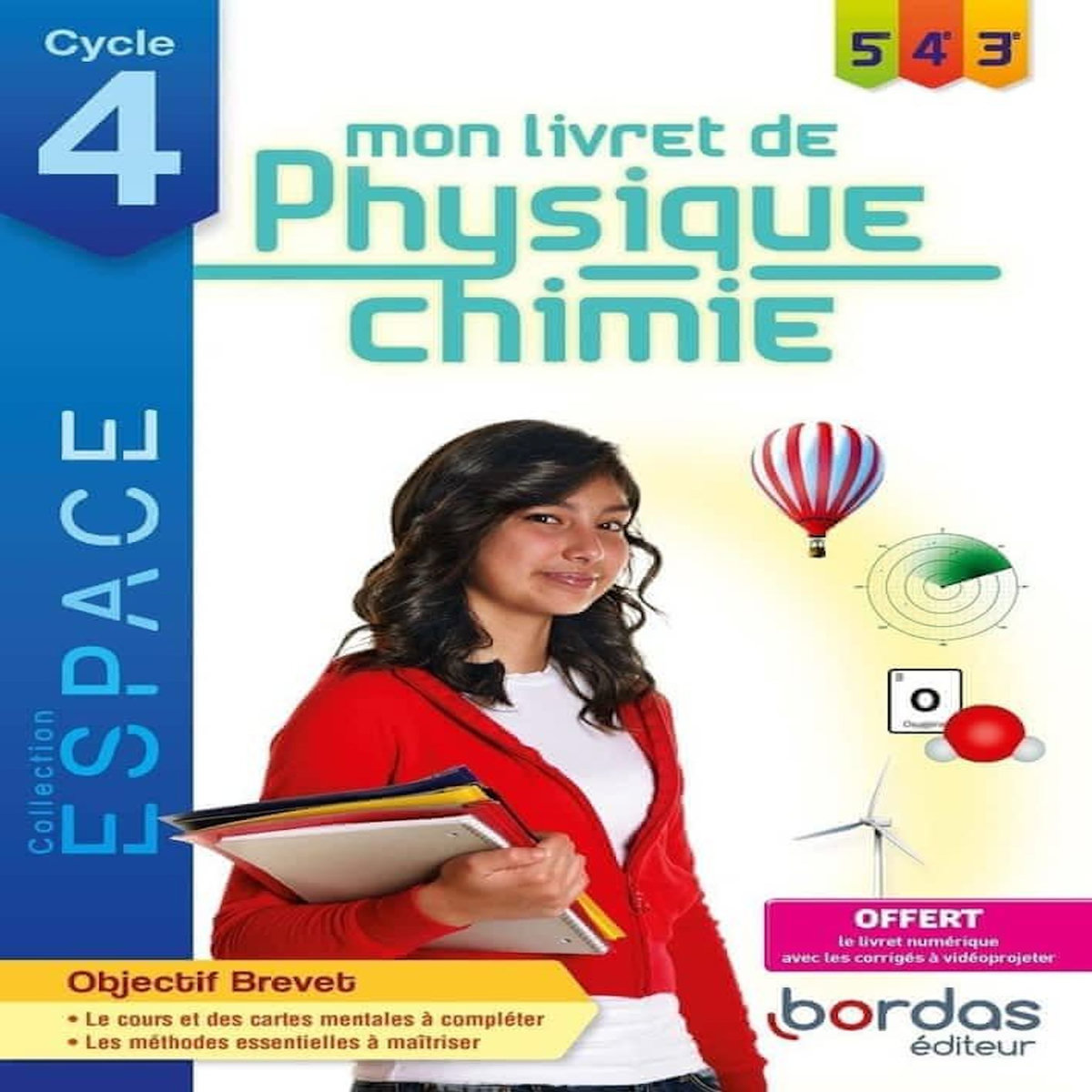 PHYSIQUE CHIMIE 5E 4E 3E CYCLE 4 ESPACE. MON LIVRET DE PHYSIQUE CHIMIE, EDITION 2020, Faraco Damien
