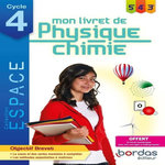 PHYSIQUE CHIMIE 5E 4E 3E CYCLE 4 ESPACE. MON LIVRET DE PHYSIQUE CHIMIE, EDITION 2020, Faraco Damien
