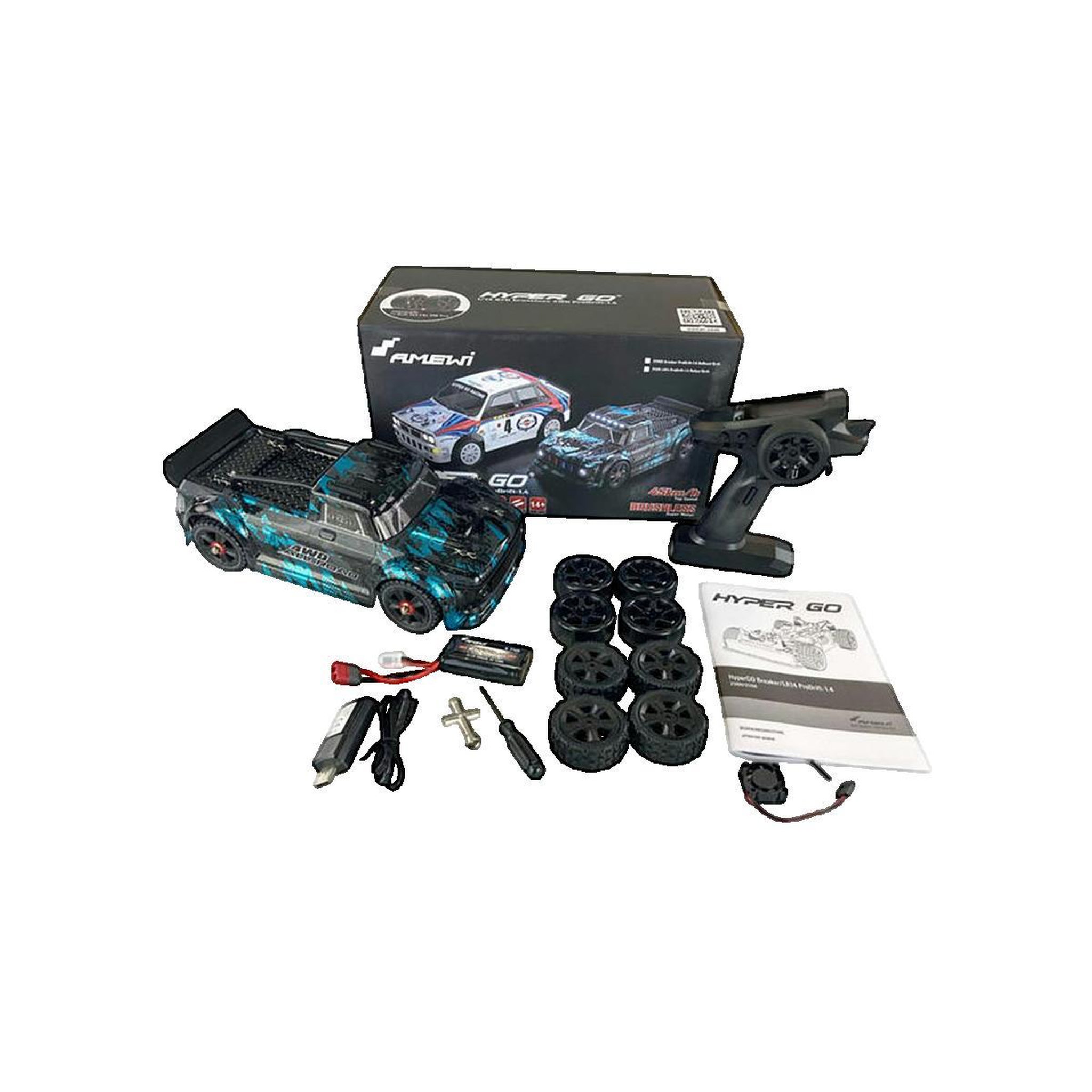 Voir la diapositive 2 : AMX Voiture radiocommandée Amewi Hyper Go Breaker Prodrift