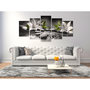 Voir la diapositive 2 : Paris Prix Tableau 5 Panneaux  Lilies & Stones Wide Grey