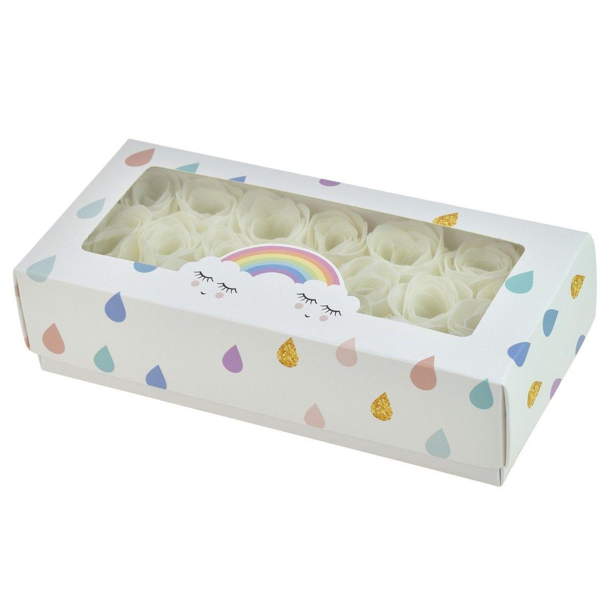 Voir la diapositive 2 : SC CRYSTAL Boite de 20 roses de savon à pétale