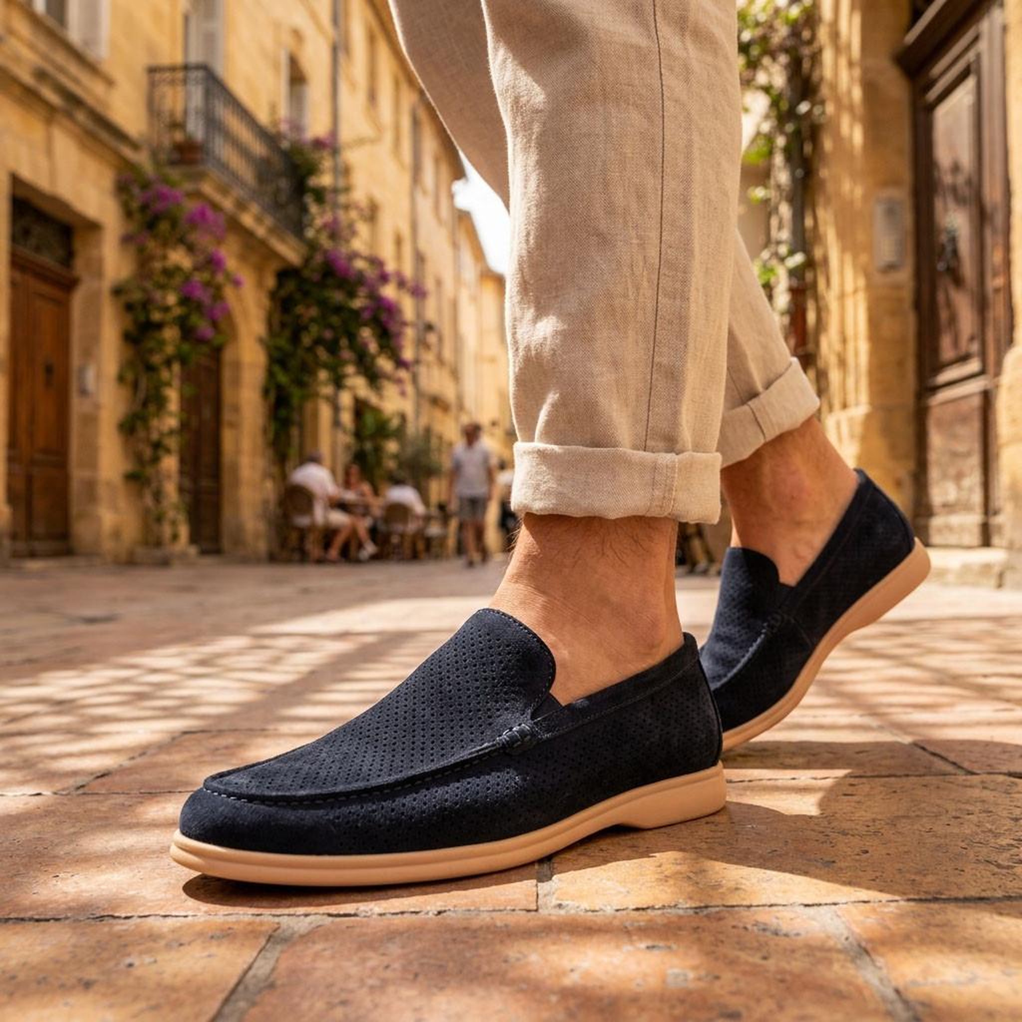Voir la diapositive 2 : OZABI OZABI Mocassins Homme Microperfores Premium Slip On Confort 40-45