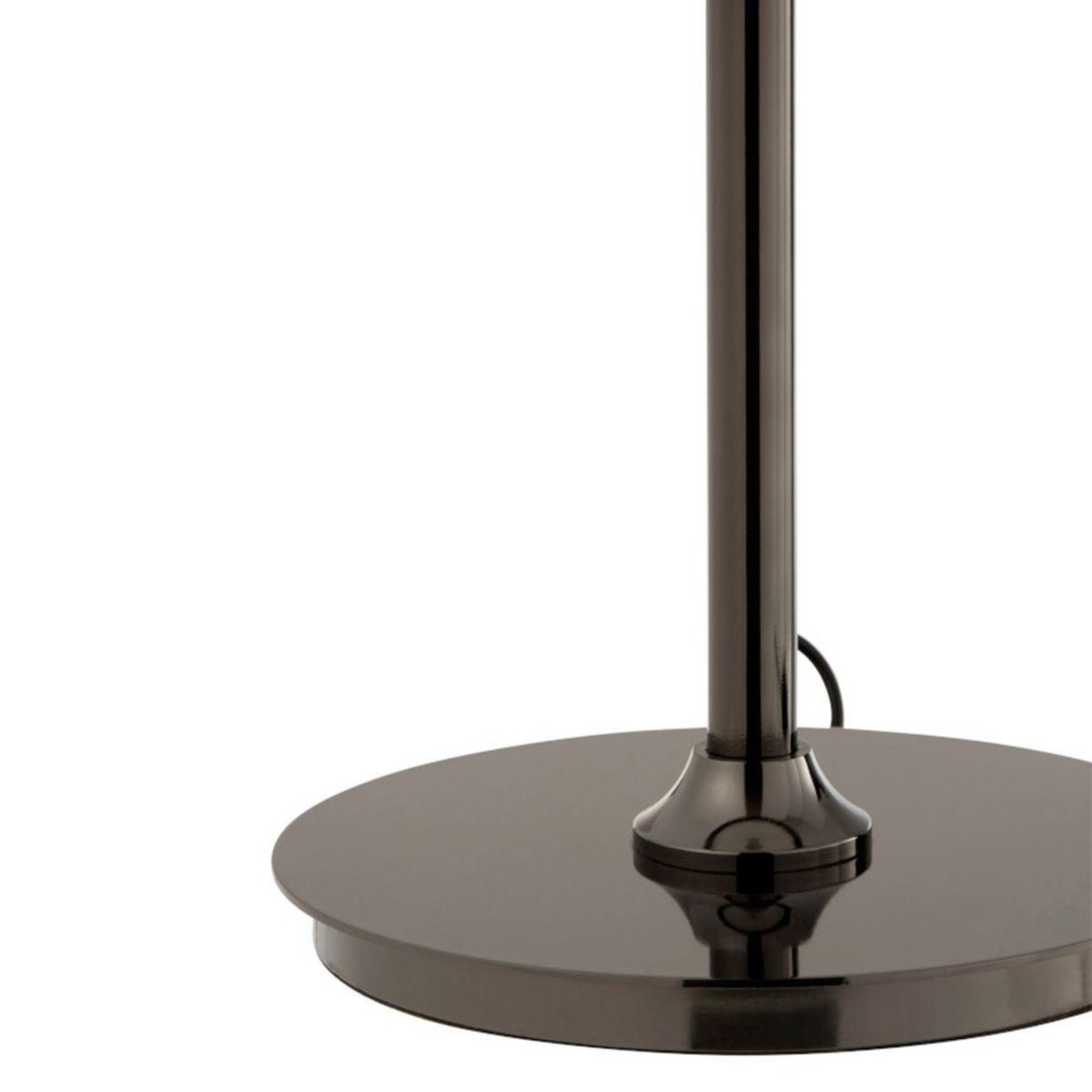 Voir la diapositive 4 : J-LINE Lampe à Poser Verre & Métal  Topja  44cm Argent