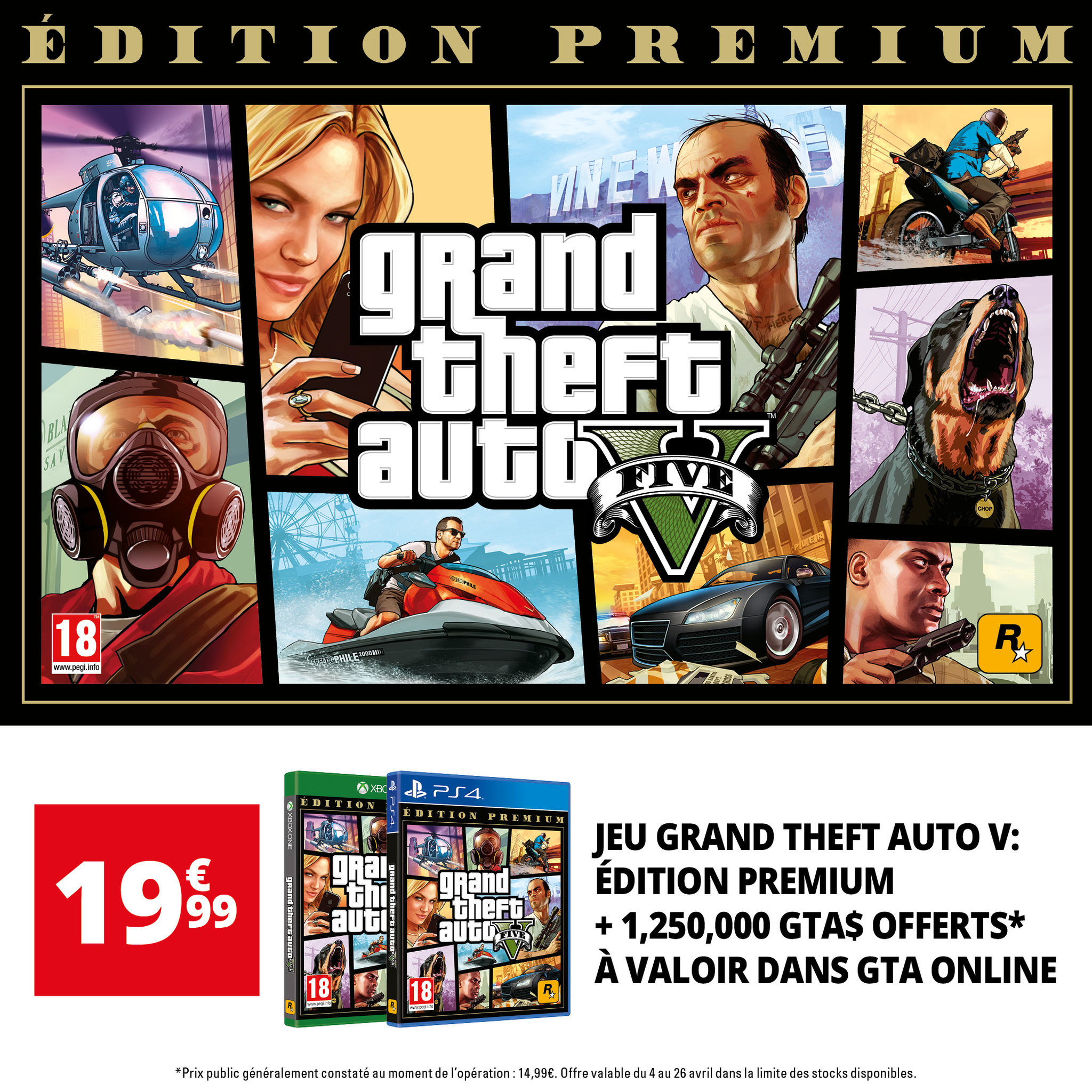 Voir la diapositive 2 : GTA 5 : Édition Premium Online Xbox One