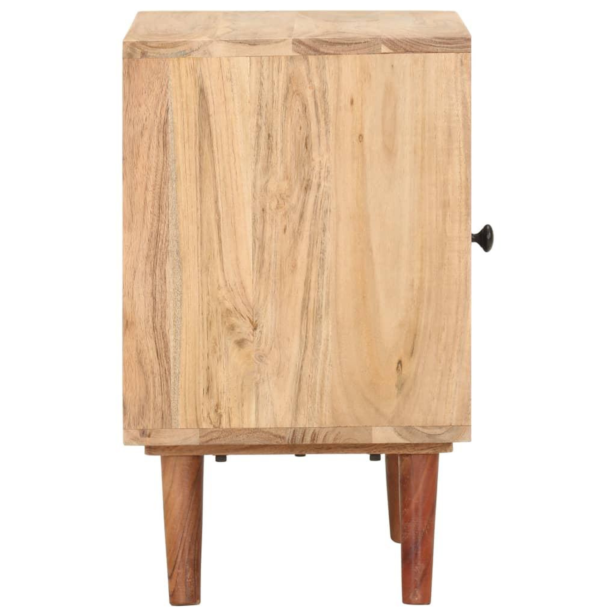Voir la diapositive 3 : VIDAXL Table de chevet 40x30x50 cm bois d'acacia massif