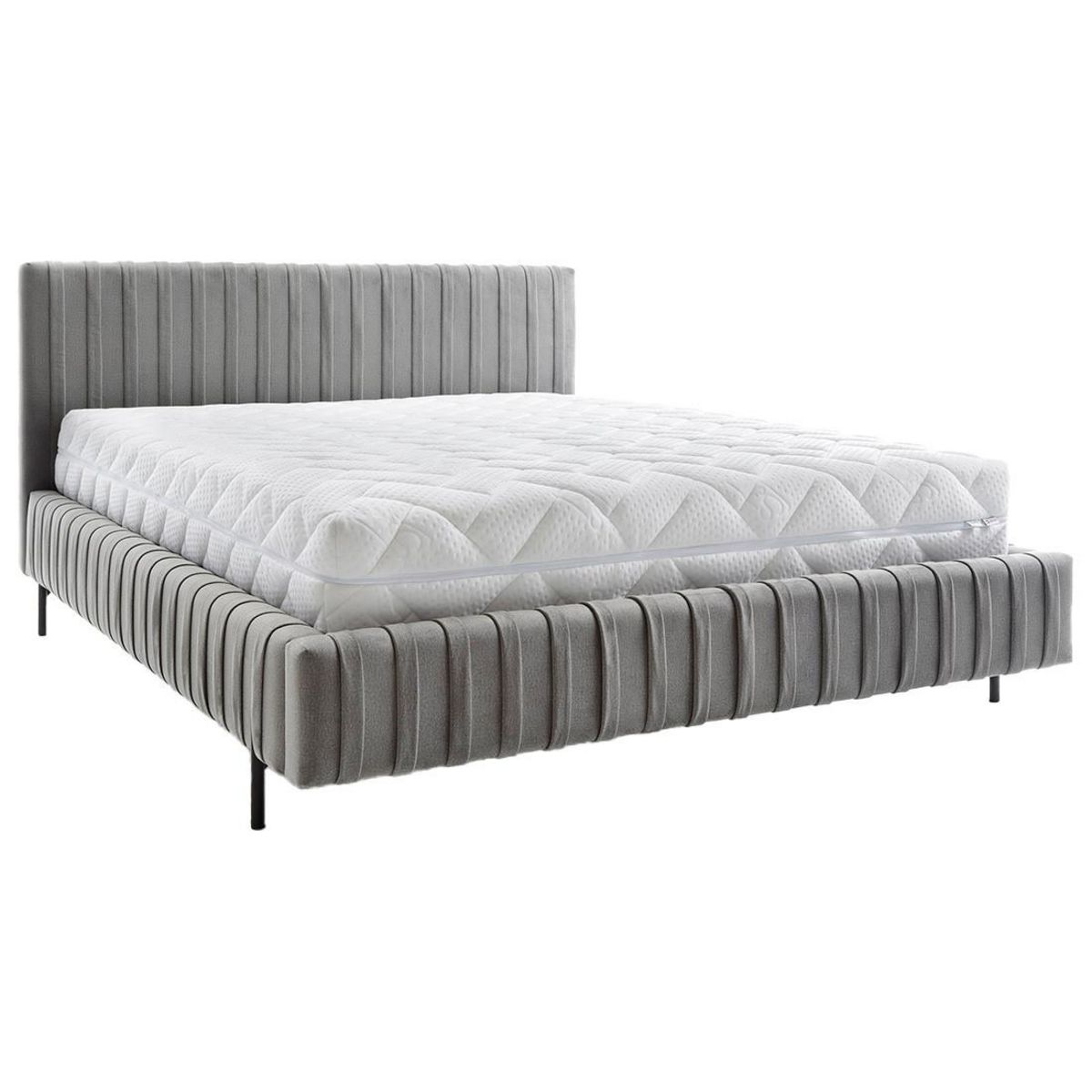 LISA DESIGN Flavio - lit coffre - 140x200 cm - sommier inclus - en simili