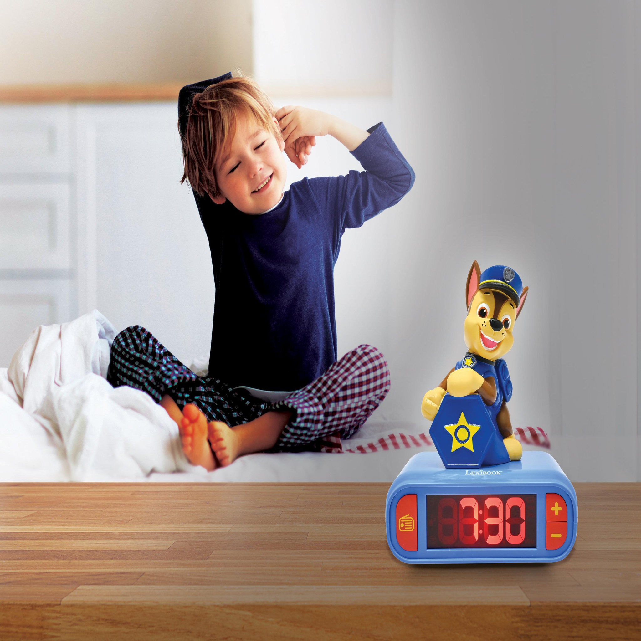 Voir la diapositive 5 : Lexibook Réveil avec veilleuse Paw Patrol Chase en 3D