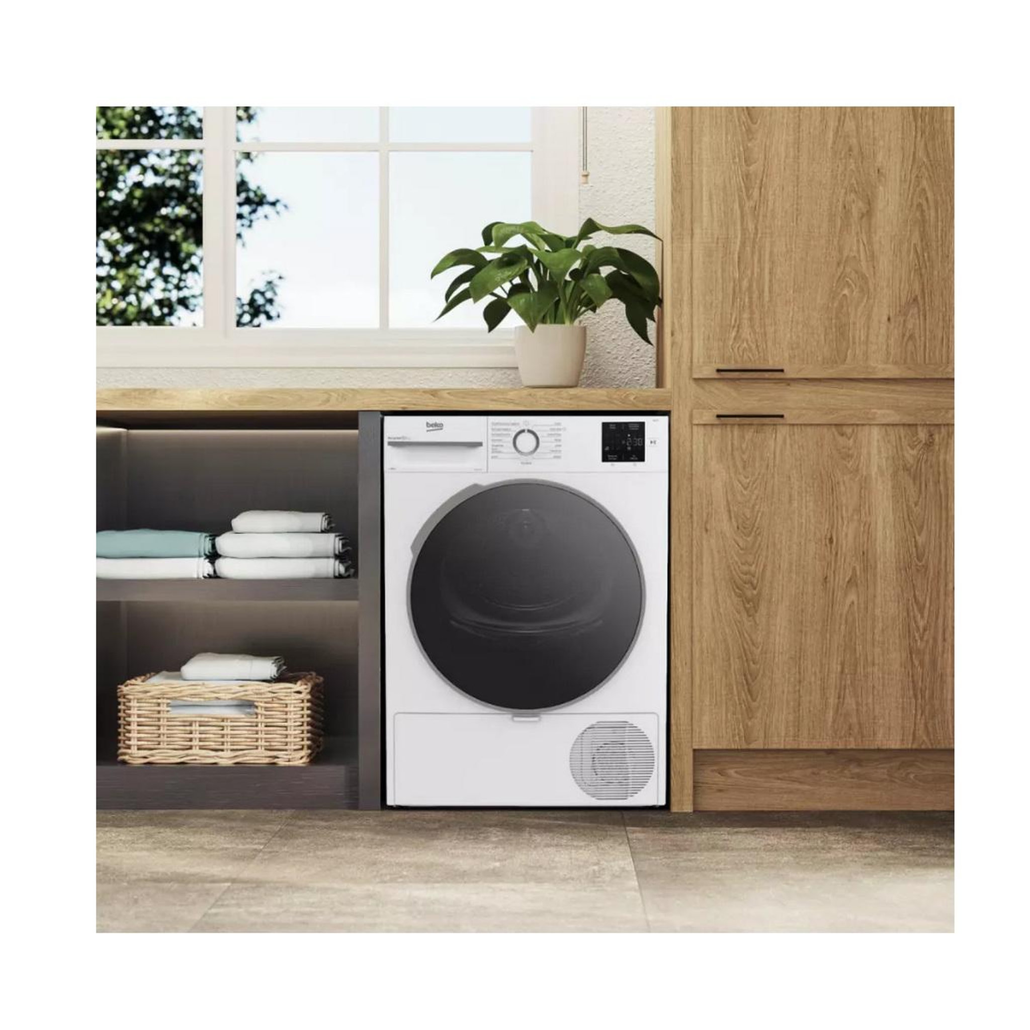 Voir la diapositive 3 : Beko Sèche-linge pompe à chaleur 60cm 12kg blanc - D0H11230