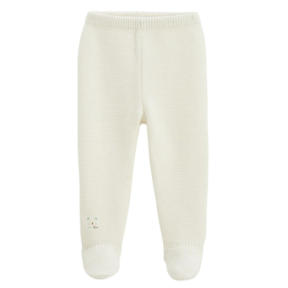 Petit Béguin Ensemble bébé gilet et pantalon avec pieds en tricot Mini Rêve