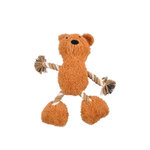 LOVE STORY Peluche ours en corde pour chien - Marron