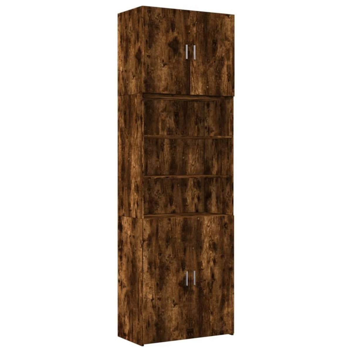 VIDAXL Buffet haut chene fume 80x42,5x249 cm bois d'ingenierie