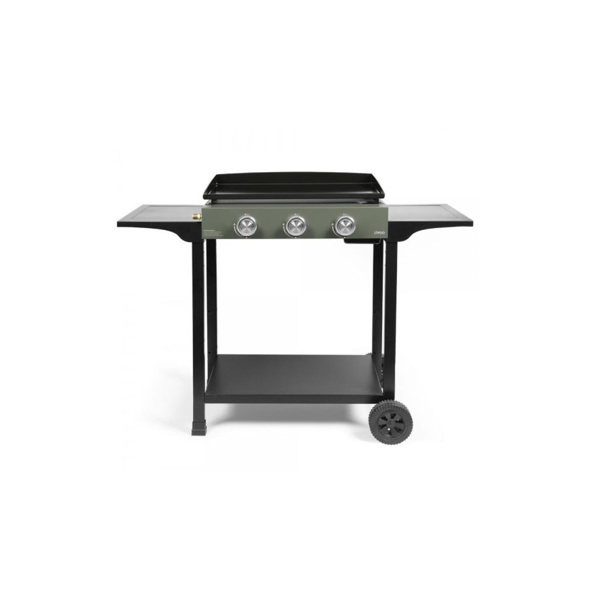 Voir la diapositive 2 : LIVOO Plancha gaz 7500w plaque acier émaillé 62x34,5cm - doc326