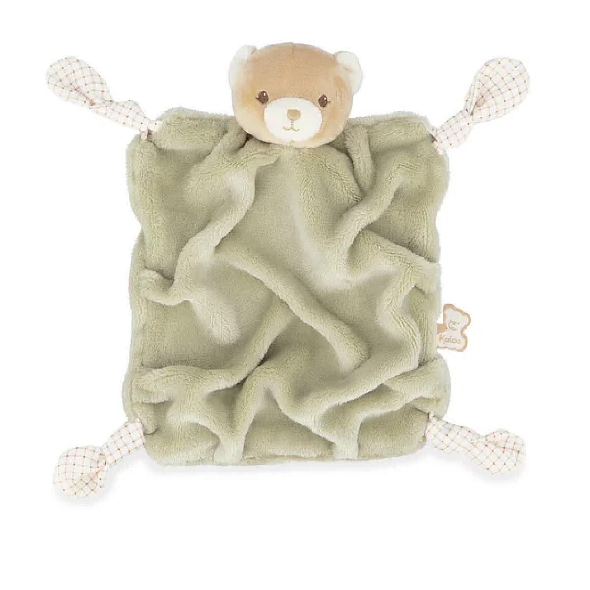 Kaloo - Doudou chiffon Ours Vert