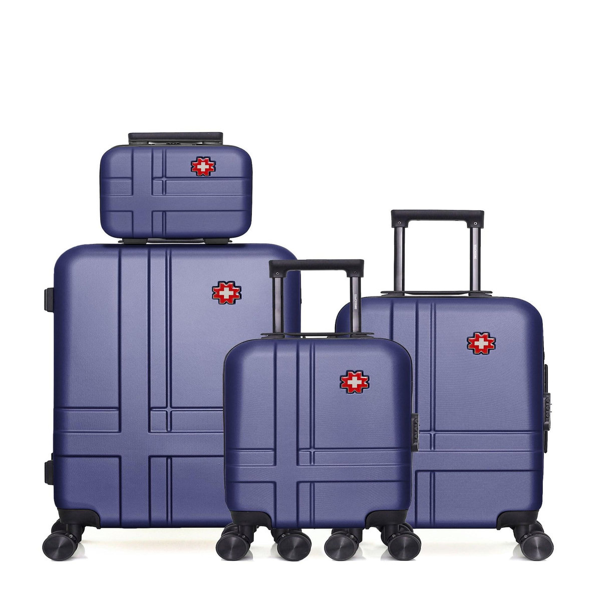 SWISS KOPPER SWISS KOPPER  -  Lot de 4  -  Valise weekend, valise cabine, valise cabine XXS et vanity USTER