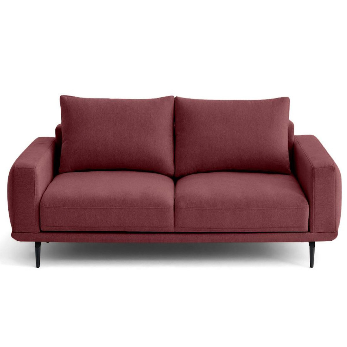 LISA DESIGN Vicence - canapé droit 3 places convertible en tissu