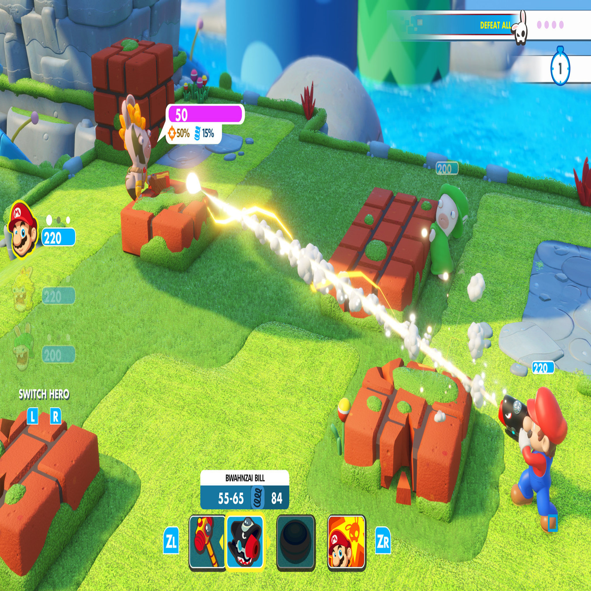 Voir la diapositive 5 : Mario + The Lapin Crétins Kingdom Battle Edition Gold Nintendo Switch