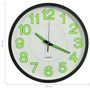Voir la diapositive 6 : VIDAXL Horloge murale lumineuse Noir 30 cm