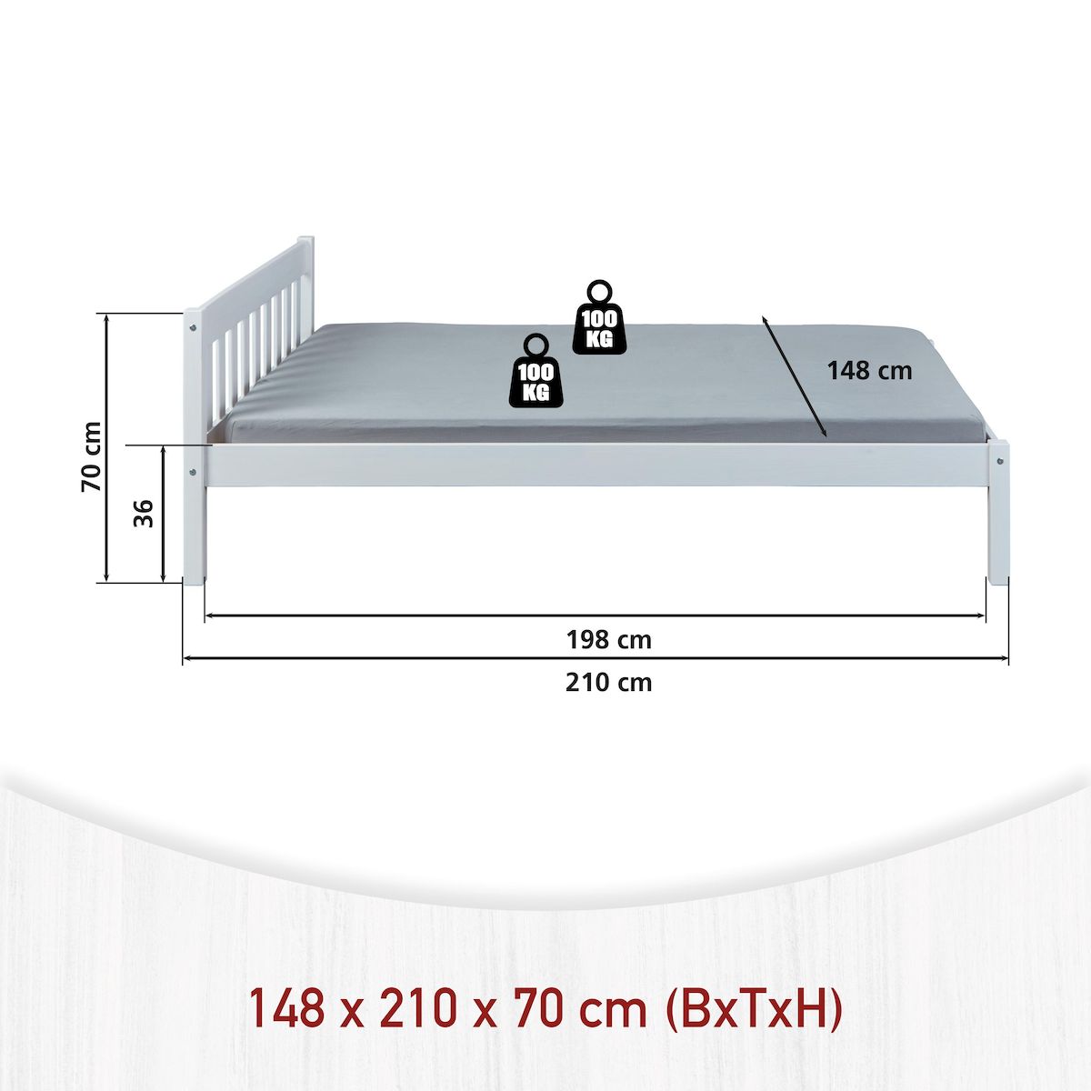 INTERLINK Lit double VILMAR 140x200