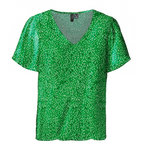Vero Moda T-shirt Vert à Motifs Femme Vero Moda Easy V-neck. Coloris disponibles : Vert