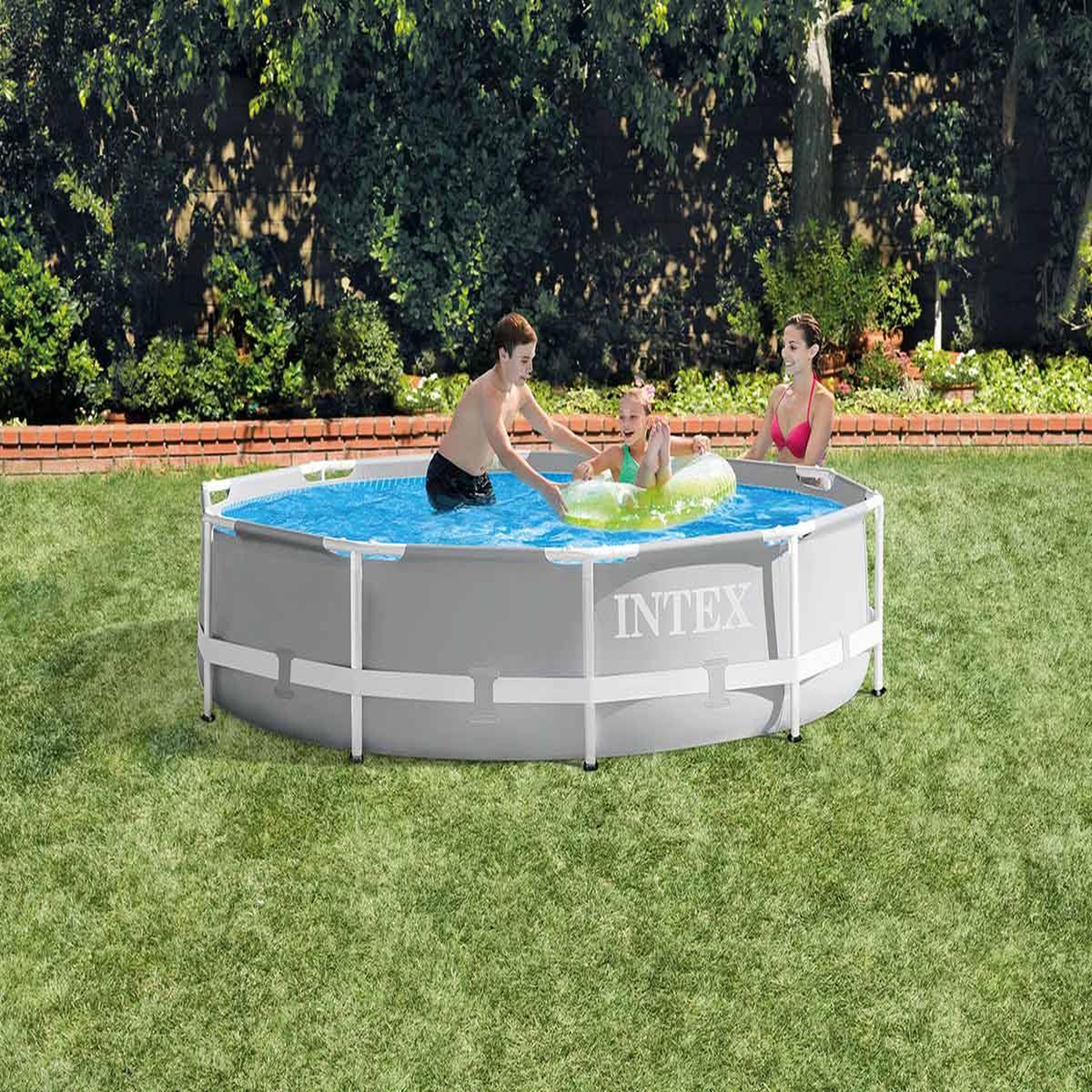 Voir la diapositive 3 : INTEX Piscine tubulaire prism frame ronde 3,66 x 0,76 m - intex
