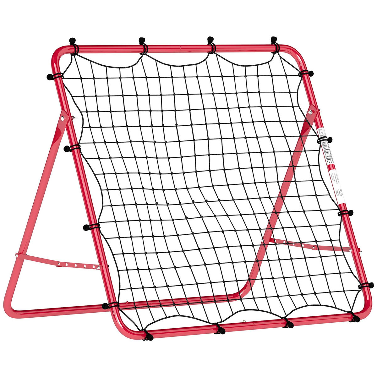 HOMCOM Filet de rebond football pliable réglable 5 angles - acier - 103x72x89cm - rouge
