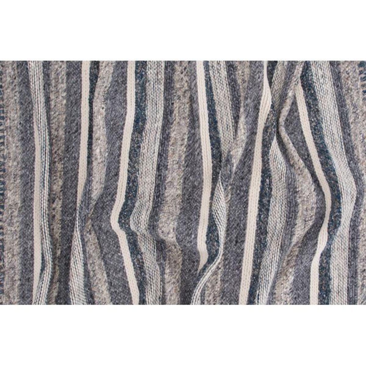 Paris Prix Tapis Déco en Laine  Agra  200x300cm Bleu