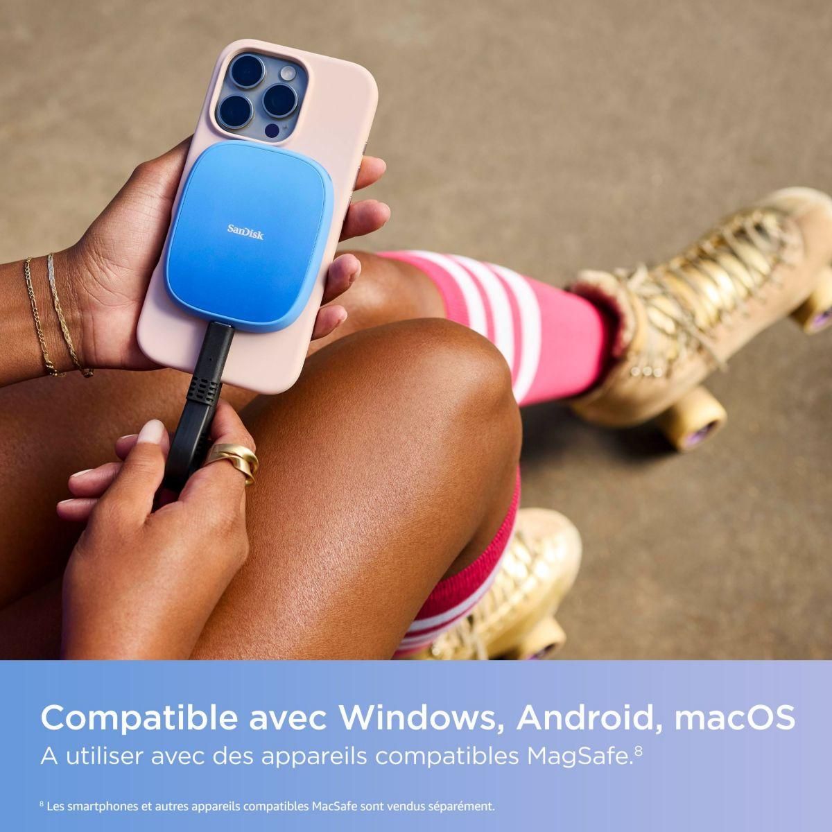 SANDISK Disque dur SSD externe 1To Creator Phone MagSafe