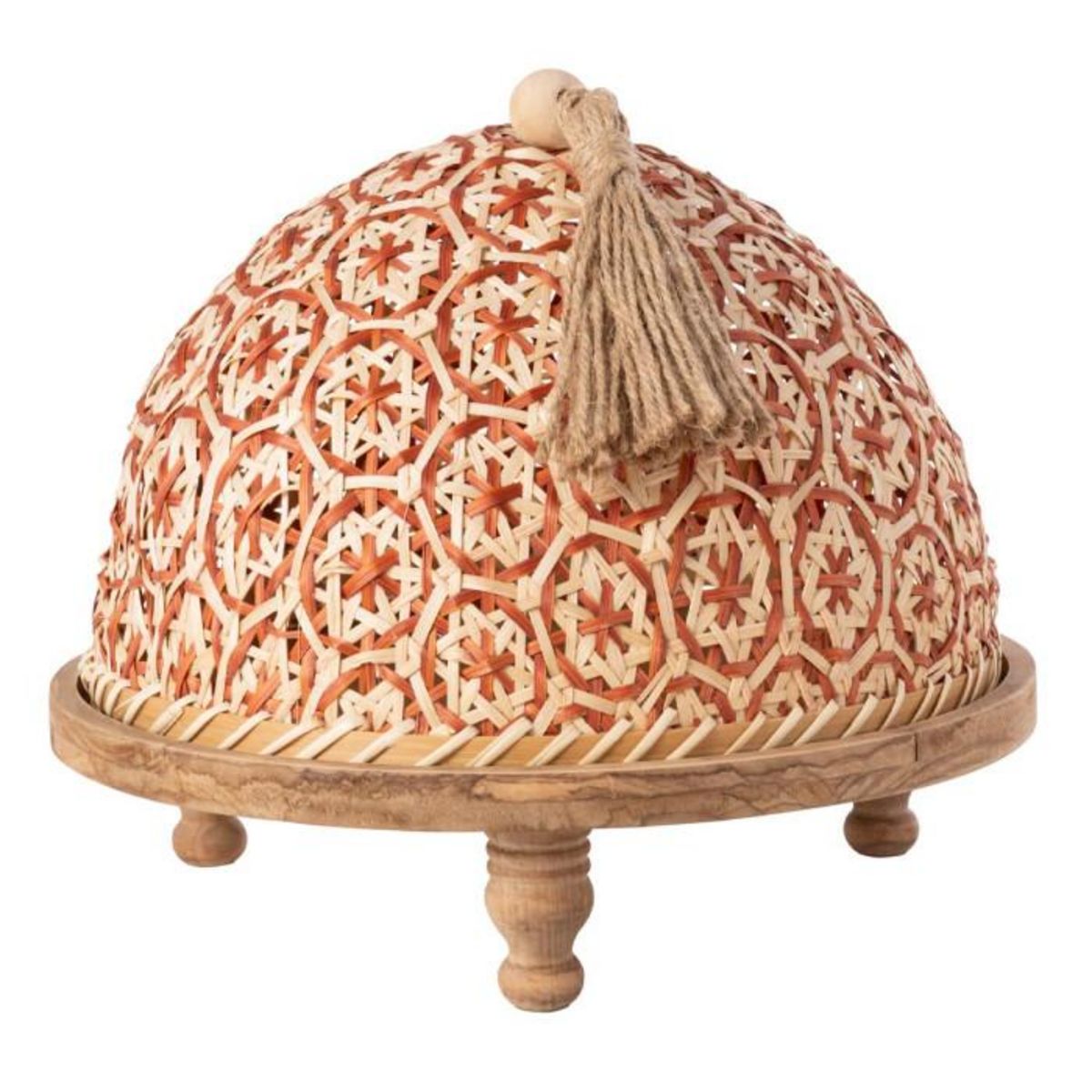 Paris Prix Cloche Alimentaire Avec Plateau  Bois  30cm Multicolore