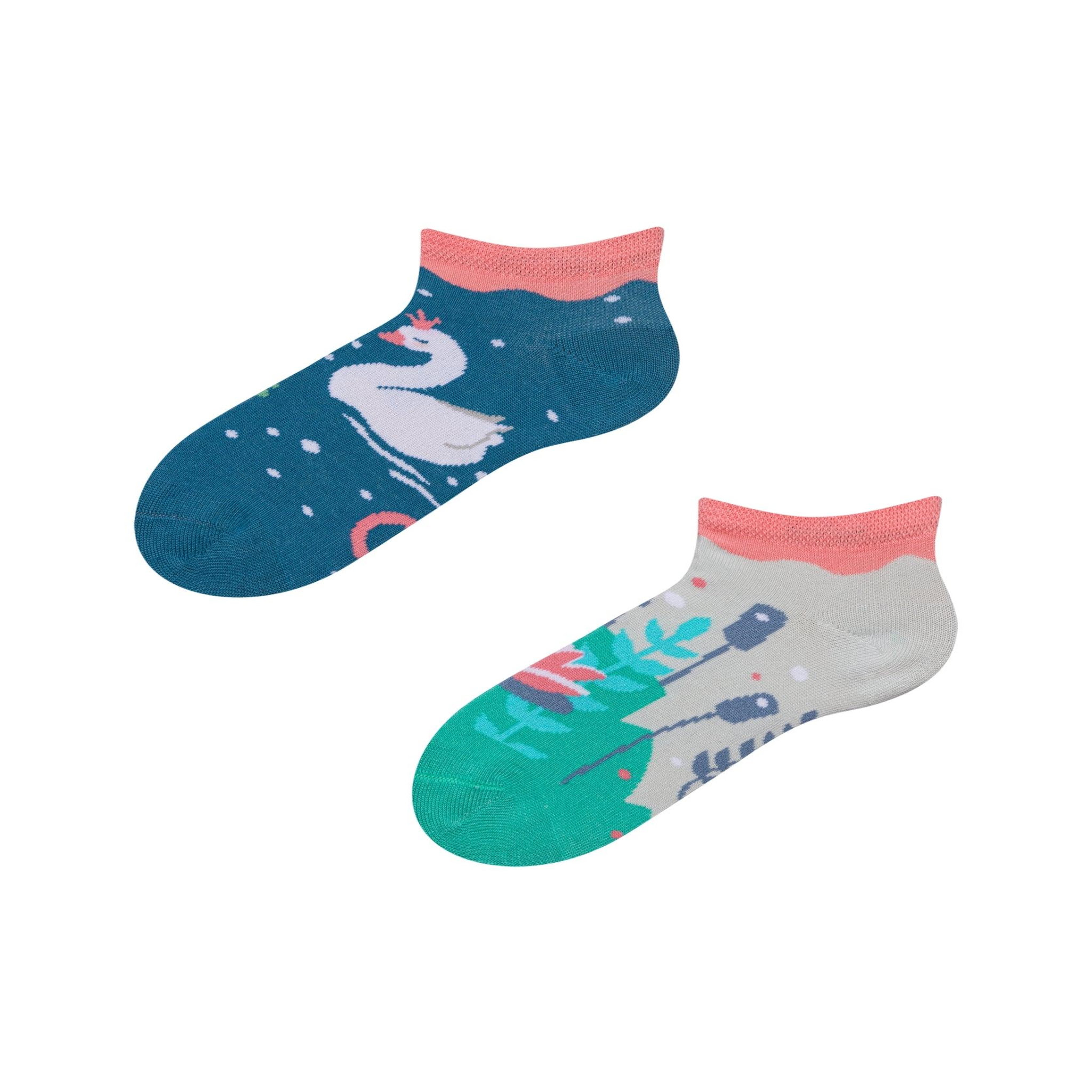 DEDOLES Socquettes enfants cygnes. Coloris disponibles : Multicolore