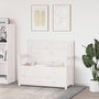 Voir la diapositive 3 : VIDAXL Banc Blanc 112,5x51,5x96,5 cm Bois de pin massif