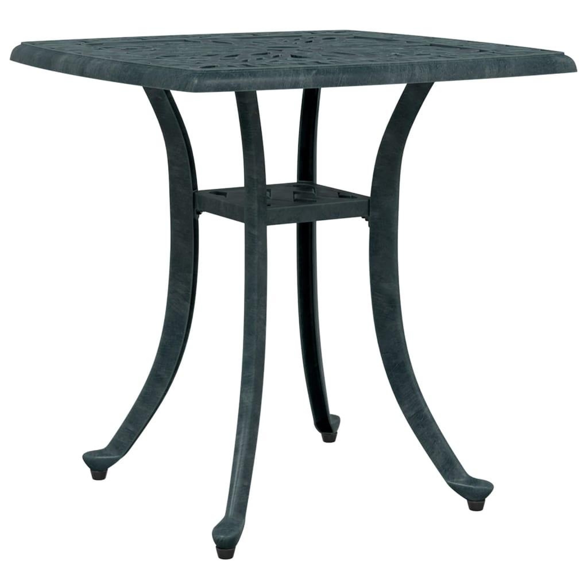 Voir la diapositive 2 : VIDAXL Table de jardin vert 53x53x53 cm aluminium coule