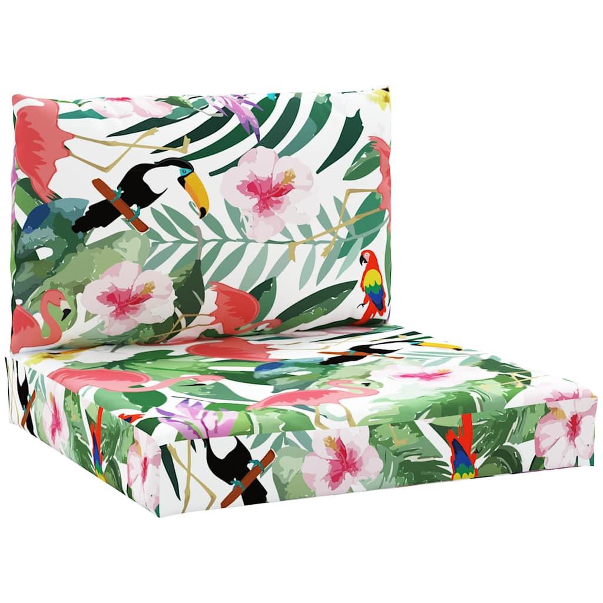 Voir la diapositive 2 : VIDAXL Coussins de palette lot de 2 multicolore tissu Oxford