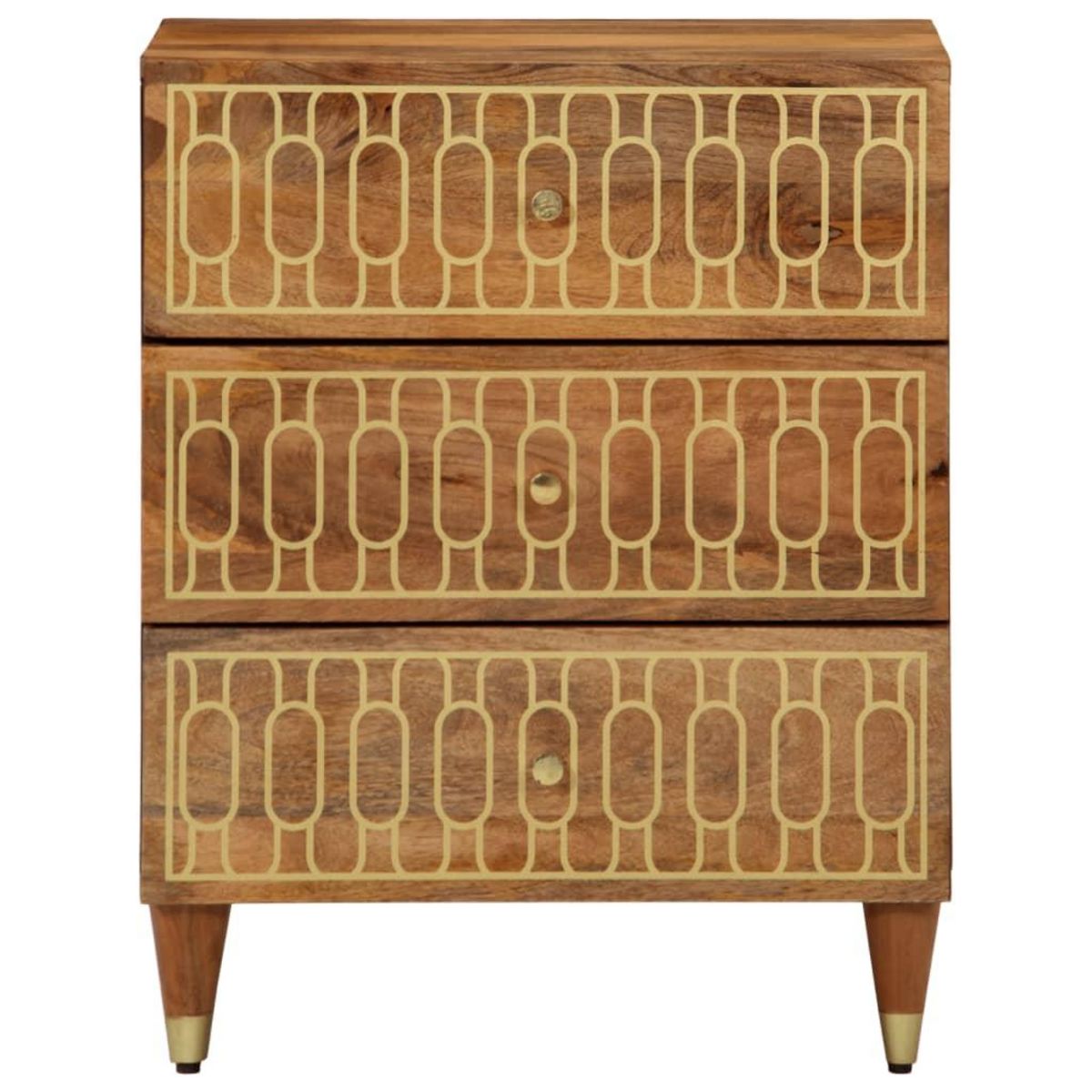 VIDAXL Table de chevet 50x33x62 cm Bois de manguier solide